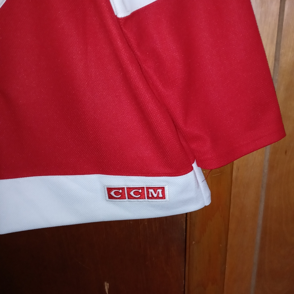 Free Shippin#9 Gordie Howe jersey size L.. you wear same design worn by the pro. - Picture 7 of 10